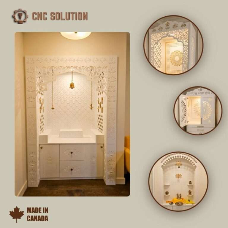 beautiful corian temple made by cnc solution