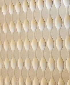 Bubble pattern 3D wall panel manufactured for decorative interior feature walls.