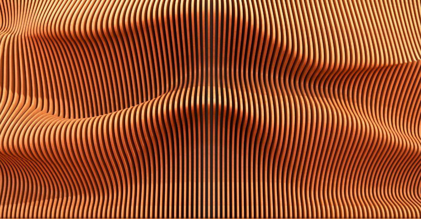 Custom parametric wall panels designed and manufactured in Calgary for modern residential and commercial interiors.