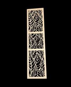 Leaf pattern decorative Jaali crafted with precision CNC cutting.